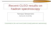 Recent CLEO results on hadron spectroscopy