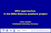 MRV approaches  in the BMU Belarus peatland project