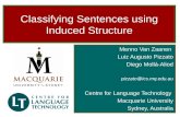 Classifying Sentences using Induced Structure