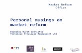 Personal musings on market reform