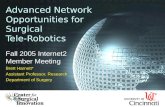 Advanced Network Opportunities for  Surgical  Tele-Robotics