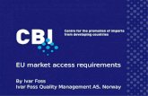 EU market access requirements