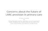 Concerns about the future of LARC provision in primary care