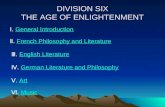 DIVISION SIX THE AGE OF ENLIGHTENMENT