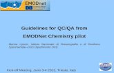 Guidelines for QC/QA from EMODNet Chemistry pilot