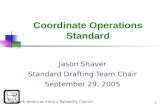 Coordinate Operations Standard