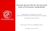 Fermion-Boson RG for the Ground- state of Fermionic Superfluids