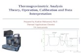Thermogravimetric Analysis Theory, Operation, Calibration and Data Interpretation