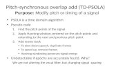 Pitch-synchronous overlap add (TD-PSOLA)