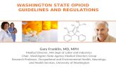 WASHINGTON STATE OPIOID        GUIDELINES AND REGULATIONS