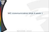 WC communication blok 4 week 1