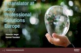 The in-house outsider: being a translator at Sony Professional Solutions Europe