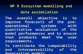 WP 9 Ecosystem modelling and data assimilation