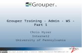 Grouper Training - Admin - WS - Part 1