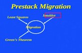 Prestack  Migration