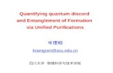 Quantifying quantum discord  and Entanglement of Formation  via Unified Purifications 岑理相
