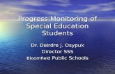 Progress Monitoring of Special Education Students