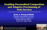 Enabling Personalized Composition and Adaptive Provisioning of  Web Services