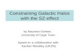 Constraining Galactic Halos with the SZ-effect