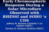 Early Chromospheric Response During a Solar Microflare Observed with  RHESSI  and  SOHO  ’s CDS