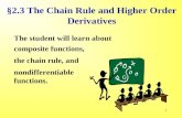 §2.3 The Chain Rule and Higher Order Derivatives