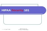 HIPAA  Security  101