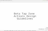 Beta Tap Zone Actions Design Guidelines