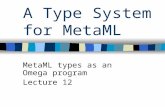 A Type System for MetaML