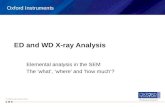 ED and WD X-ray Analysis