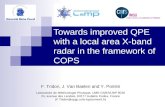 Towards improved QPE with a local area X-band radar in the framework of COPS