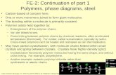 FE-2: Continuation of part 1 Polymers, phase diagrams, steel