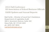 2013 Fall Conference SD Association of School Business Officials GASB Updates and Annual Reports