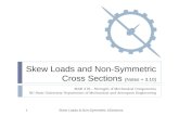 Skew Loads and Non-Symmetric Cross Sections  (Notes + 3.10)