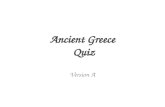 Ancient Greece  Quiz