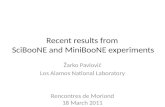 Recent results from  SciBooNE  and  MiniBooNE  experiments