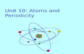 Unit 10: Atoms and Periodicity