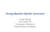 Testing Random-Number Generators