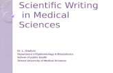 Scientific Writing  in Medical Sciences