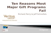 Ten Reasons Most Major Gift Programs Fail