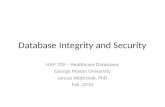 Database Integrity and Security