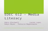 EDEC 612 – Media Literacy