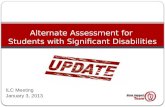Alternate Assessment for  Students with Significant Disabilities