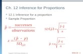 Ch. 12 Inference for Proportions