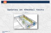 Updates on thermal tests