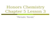 Honors Chemistry Chapter 5 Lesson 3