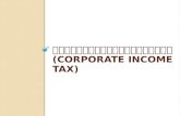 ภาษีเงินได้นิติบุคคล  (corporate Income tax)