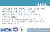 Impact of HIV/AIDS and ART on mortality in South African platinum miners: 1992-2008
