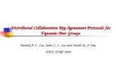 Distributed Collaborative Key Agreement Protocols for Dynamic Peer Groups