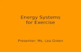 Energy Systems for Exercise