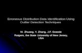 Erroneous Distribution Data Identification Using Outlier Detection Techniques